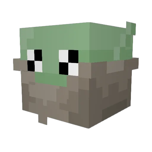 Jofire101 Minecraft avatar head, 3D render