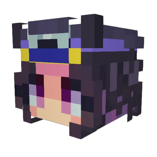 JofuTofuu Minecraft avatar head, 3D render