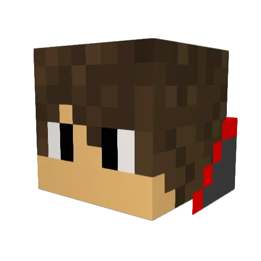 Joga00 Minecraft avatar head, 3D render