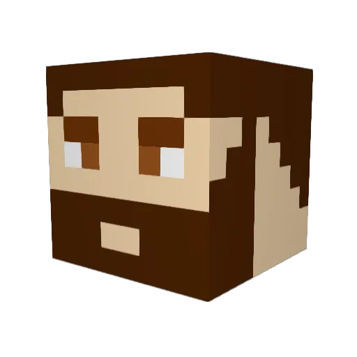 Jogann22 Minecraft avatar head, 3D render