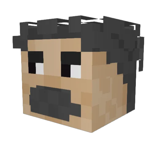 Jogge1337 Minecraft avatar head, 3D render