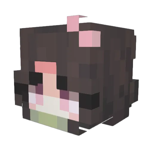 Joggie Minecraft avatar head, 3D render