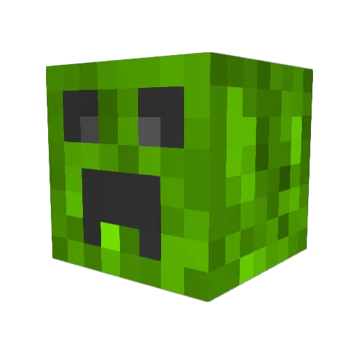 Joglinho Minecraft avatar head, 3D render