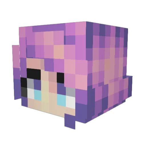 Jogurteis Minecraft avatar head, 3D render