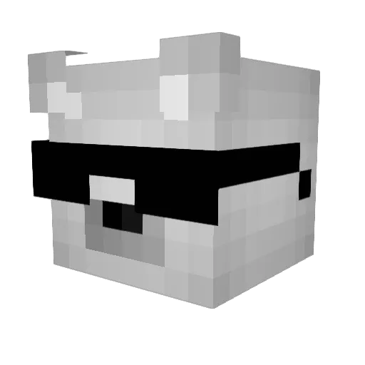 Joh4m Minecraft avatar head, 3D render