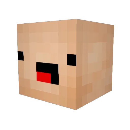 JohJann Minecraft avatar head, 3D render