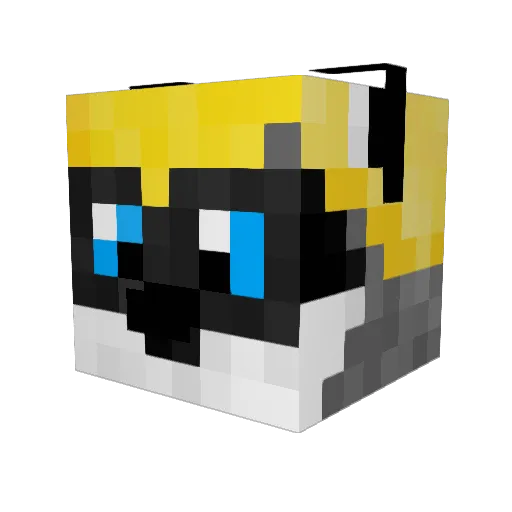 JohabiBiscotti Minecraft avatar head, 3D render