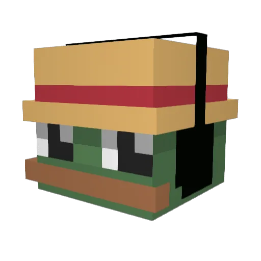 Johami26 Minecraft avatar head, 3D render