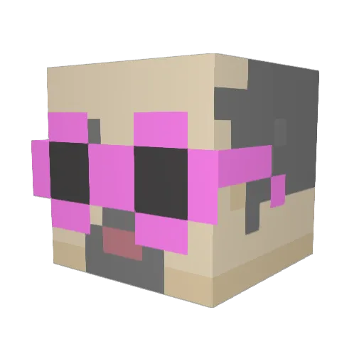 JohanBruhanson Minecraft avatar head, 3D render