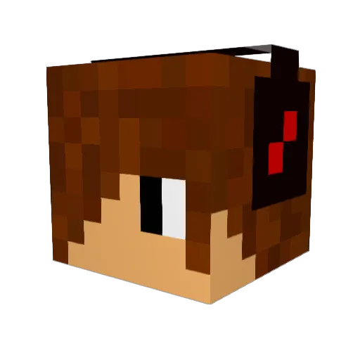 JohanGamerHDYT Minecraft avatar head, 3D render
