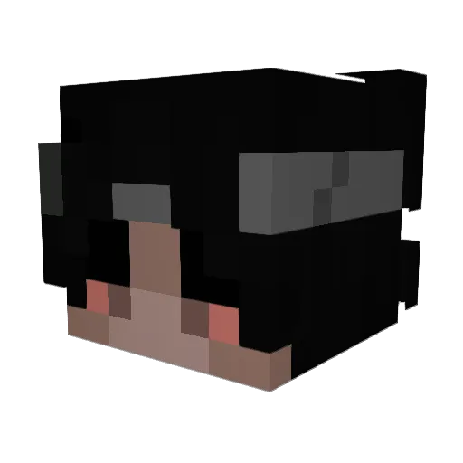JohanHappy Minecraft avatar head, 3D render