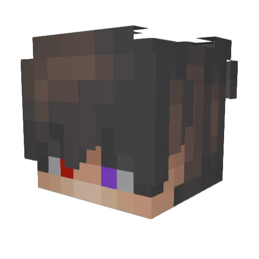 JohanRG09 Minecraft avatar head, 3D render