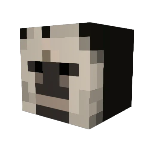JohanSolo Minecraft avatar head, 3D render