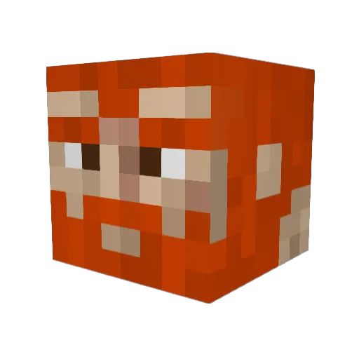 JohanXRAY Minecraft avatar head, 3D render