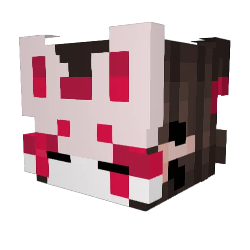 JohanaCheck Minecraft avatar head, 3D render