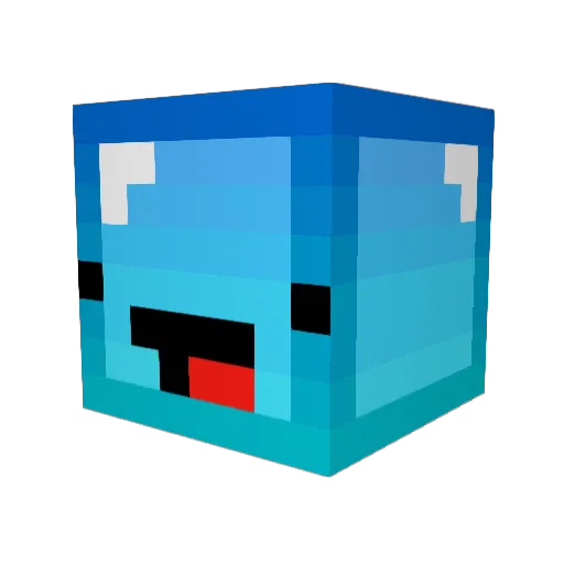 Johandma Minecraft avatar head, 3D render