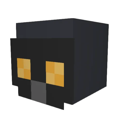 JohanisCat Minecraft avatar head, 3D render