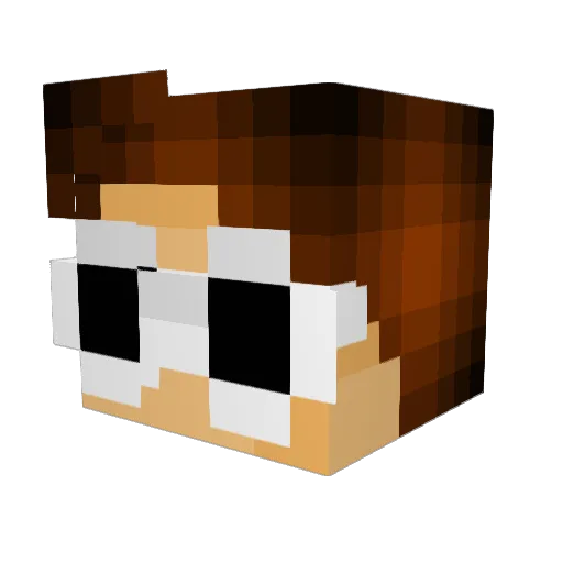 Johanm0r Minecraft avatar head, 3D render