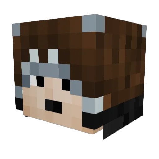 Johann2K Minecraft avatar head, 3D render