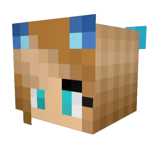 Johanna368 Minecraft avatar head, 3D render