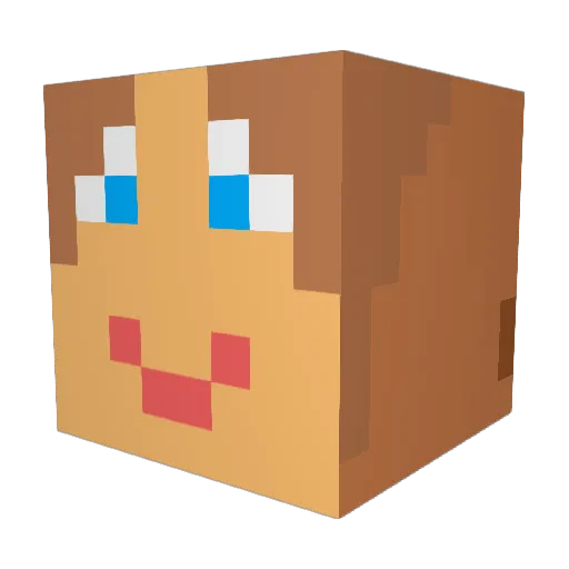 Johanne_Star Minecraft avatar head, 3D render
