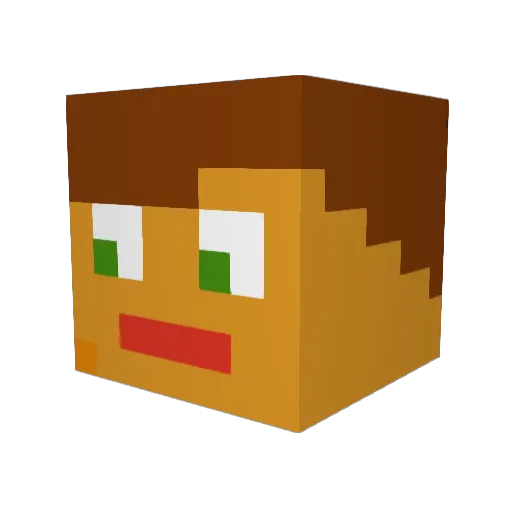 Johannes_1702 Minecraft avatar head, 3D render