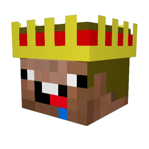 Johbyb Minecraft avatar head, 3D render