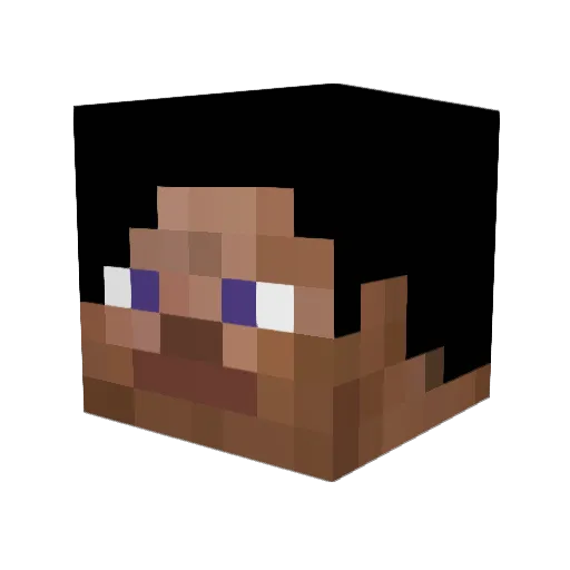 Johenjais Minecraft avatar head, 3D render