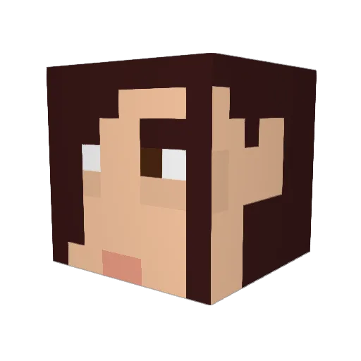 Johhn_p Minecraft avatar head, 3D render