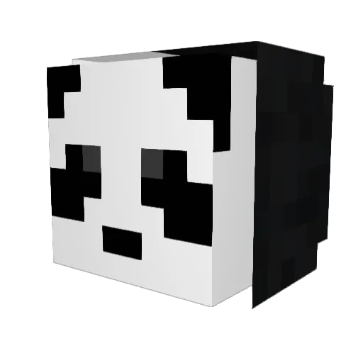 Johhndoe Minecraft avatar head, 3D render