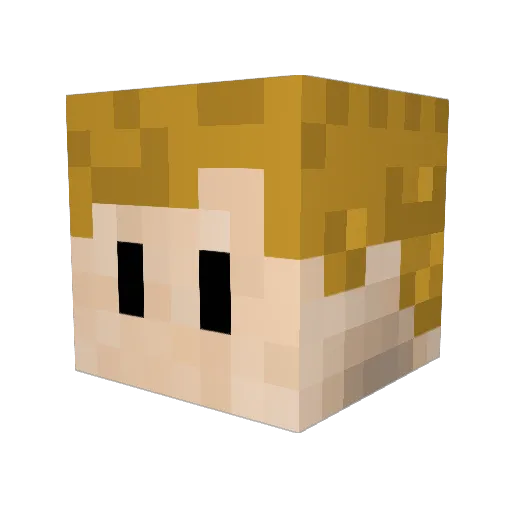Johinator12 Minecraft avatar head, 3D render