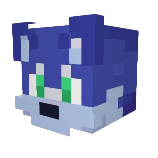 Johlp Minecraft avatar head, 3D render