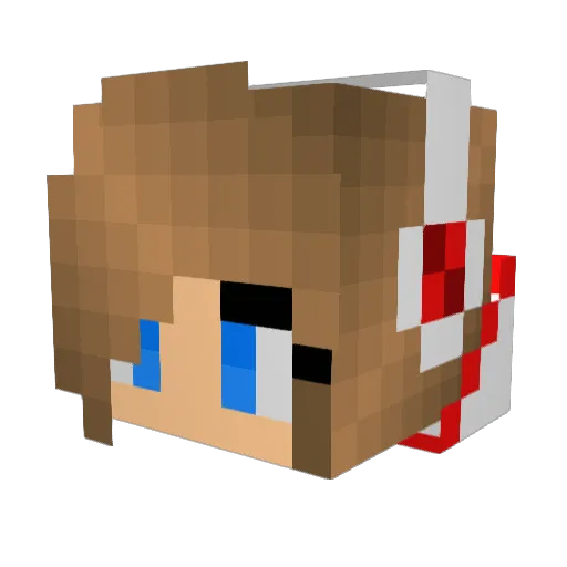 John0299 Minecraft avatar head, 3D render