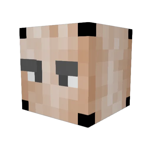 John2316 Minecraft avatar head, 3D render
