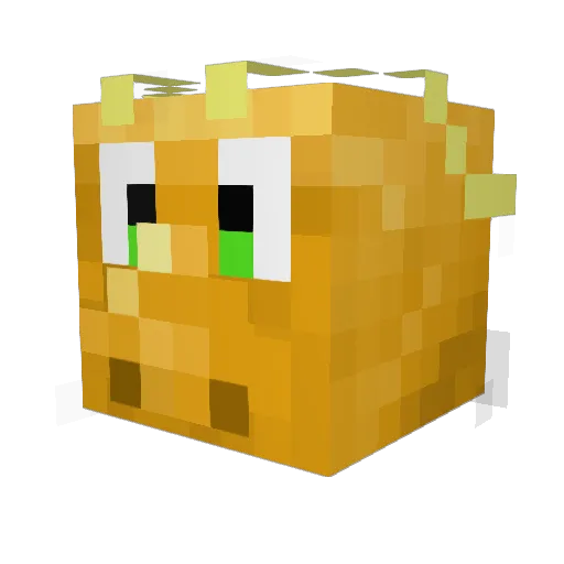 John422 Minecraft avatar head, 3D render