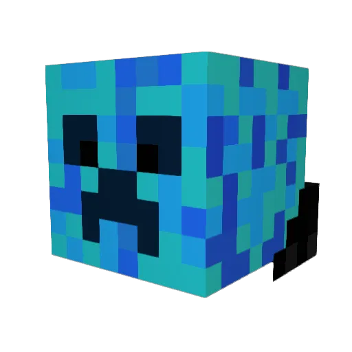 John467 Minecraft avatar head, 3D render