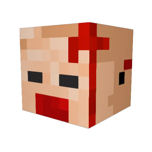 John5351 Minecraft avatar head, 3D render