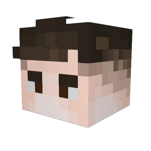 JohnAlwaysTraps Minecraft avatar head, 3D render