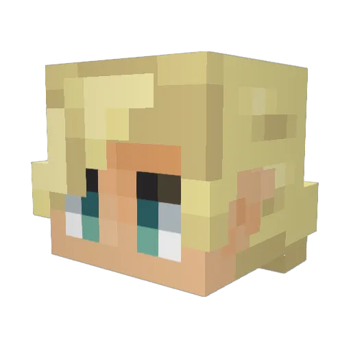 JohnB1605 Minecraft avatar head, 3D render