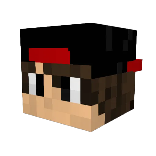 JohnBOYsa Minecraft avatar head, 3D render