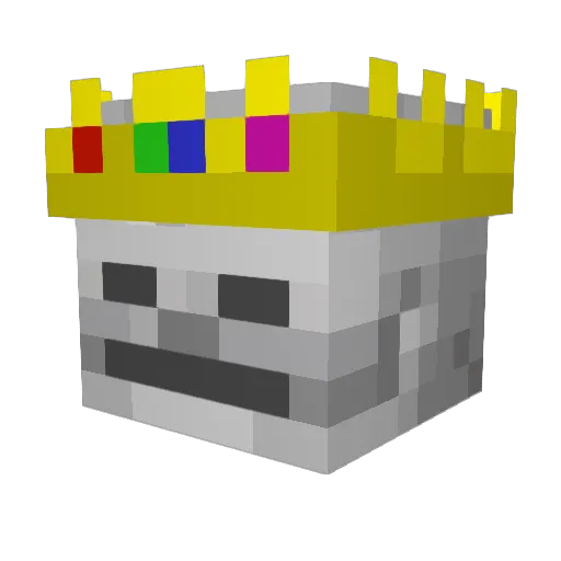 JohnBarosa_ Minecraft avatar head, 3D render
