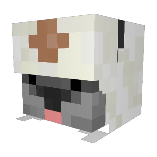 JohnBearfist Minecraft avatar head, 3D render