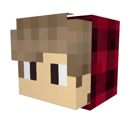 JohnCSKIB Minecraft avatar head, 3D render