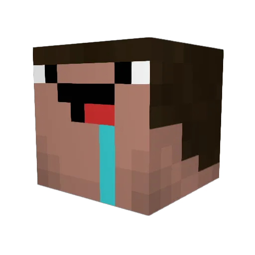 JohnCena3342 Minecraft avatar head, 3D render