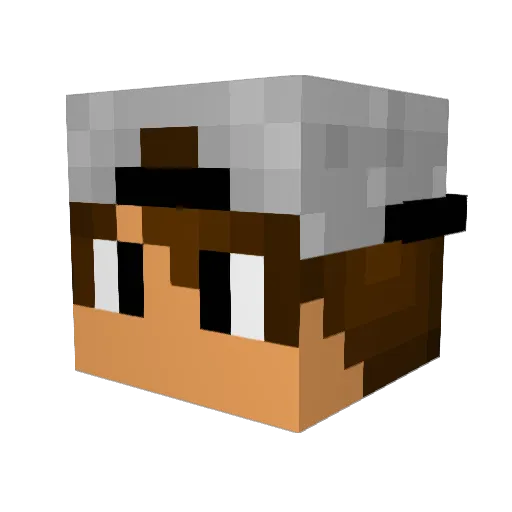 JohnCennaa Minecraft avatar head, 3D render