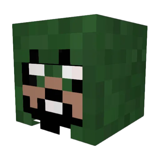 JohnCharle5 Minecraft avatar head, 3D render