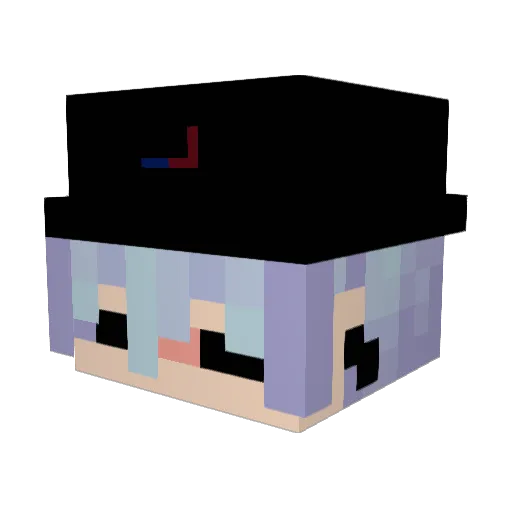 JohnChinaa Minecraft avatar head, 3D render
