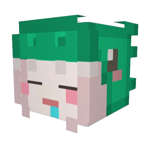 JohnCornae Minecraft avatar head, 3D render