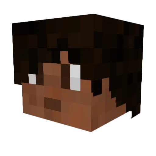 JohnCruz Minecraft avatar head, 3D render