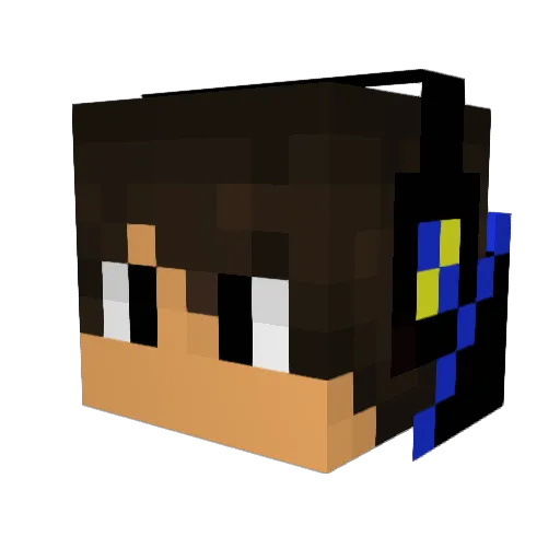 JohnDeereCombine Minecraft avatar head, 3D render